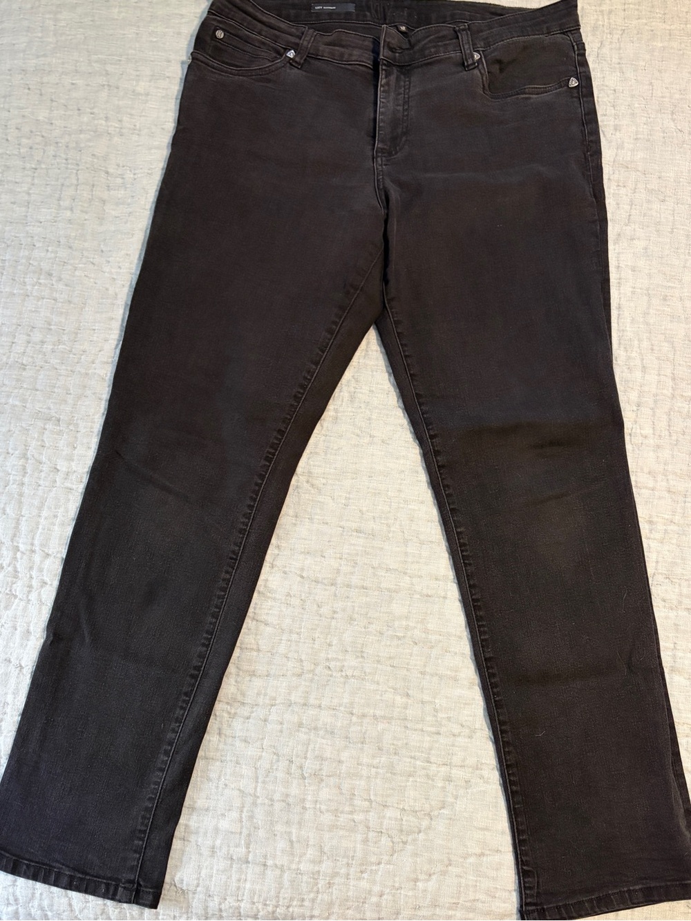 Kut from the Kloth Black Straight Leg Jeans
